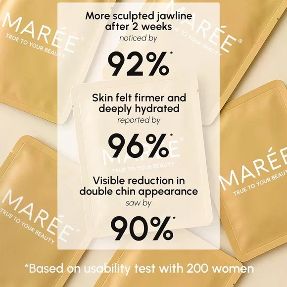 BEST SELLER 24K Gold & Collagen Chin Lifting Mask NWT NIB - Picture 4 of 13